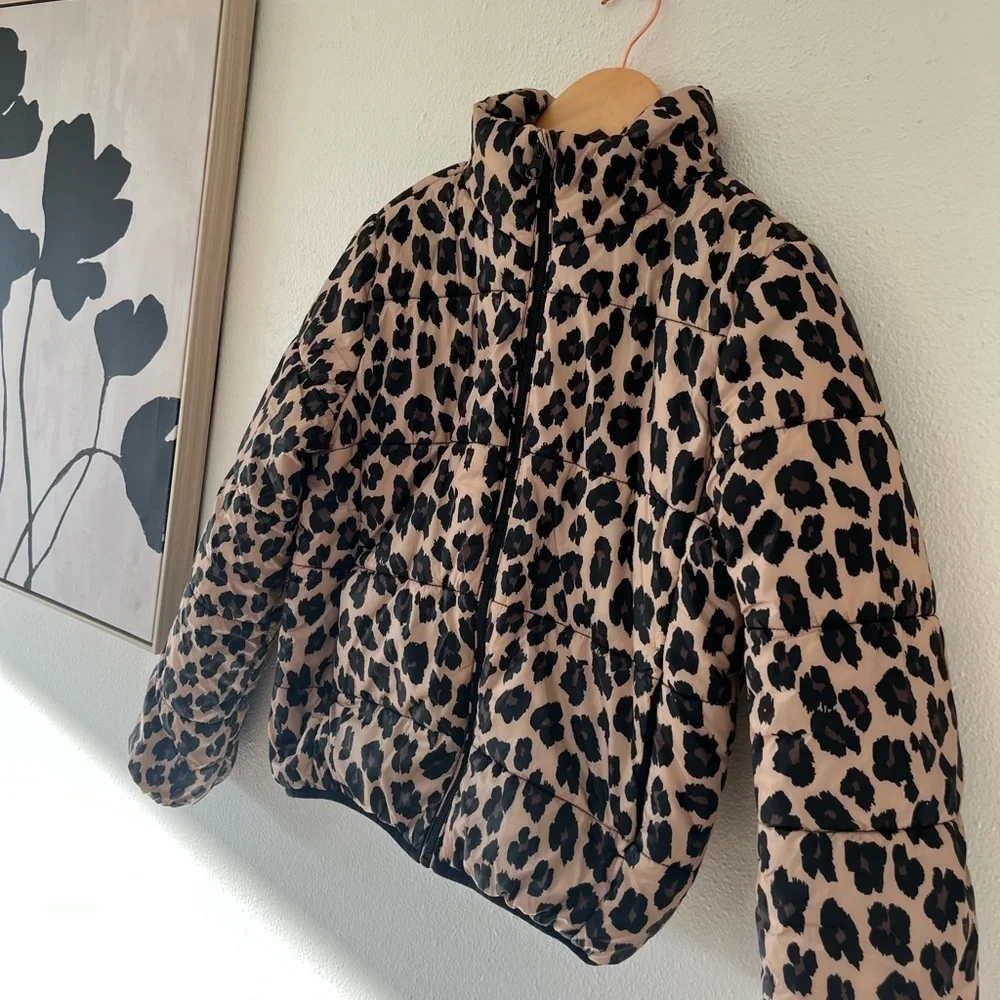 Joe Fresh Leopard Print Kids Puffer Jacket